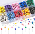1000 Pcs Multi-Color Push Pins, Map Pins by Okxir
