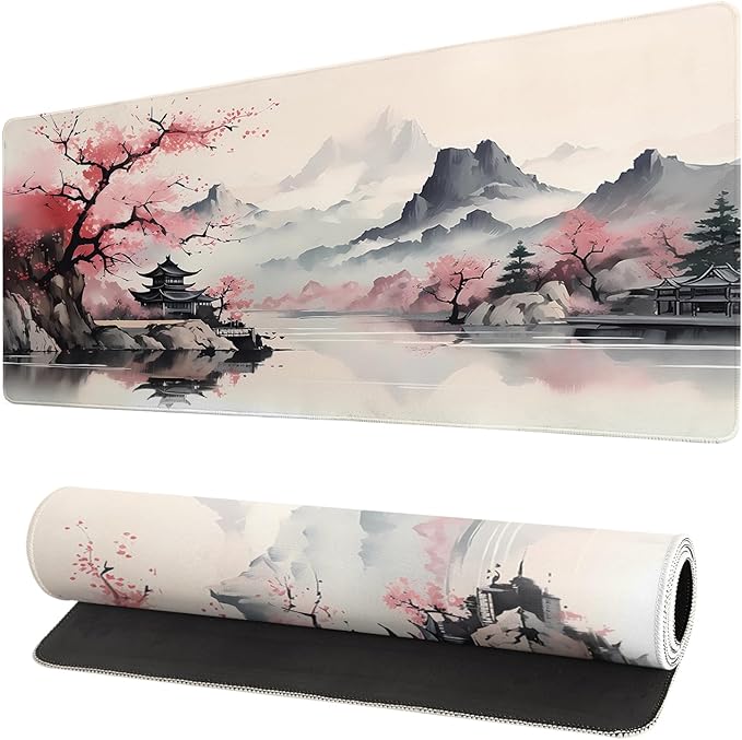Gaming Mouse Pad Desk Pad, Extended Big Mouse Pad, 31.5x11.8 Inch Long Computer by Brecoy