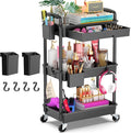 Goovilla 3 Tier Rolling Utility Cart Organizer by Goovilla