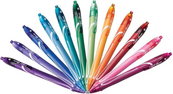 BIC Gel-Ocity Quick Dry Gel Pens, Medium Point Retractable Gel Pen, 12-Count- - Image 3