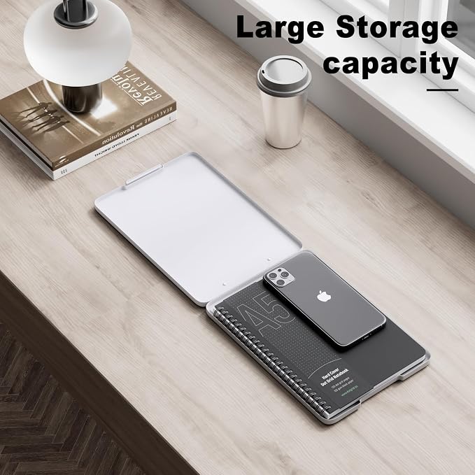 Hongri A5 Clipboard with Storage, Metal Retractable Pen Holder, 6 x 9'' Nursing - Image 6