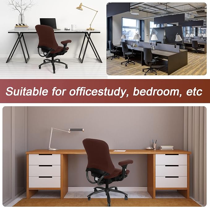 Tallew 4 Pcs Office Chair Covers Set Computer Universal Protective Stretchable - Image 6