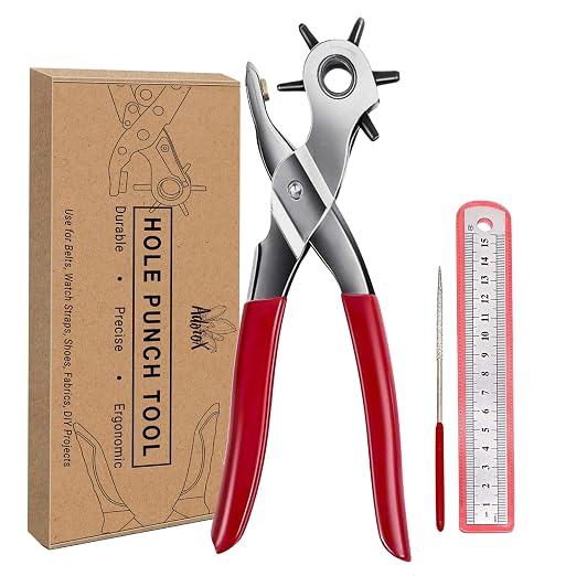 Adorox Heavy Duty Belt Hole Puncher by ADOROX