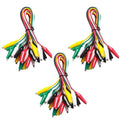 WGGE WG-026 10 Pieces and 5 Colors Test Lead Set & Alligator Clips, 20.5 inches by WGGE
