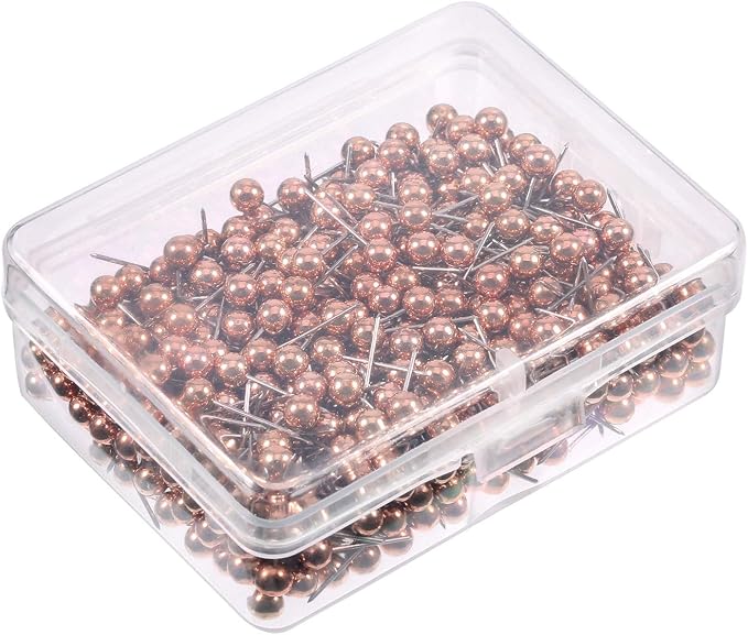 WILLBOND 500 Pack Map Push Pins Map Tacks Small Round Head Push Pins Thumb Tacks - Image 6
