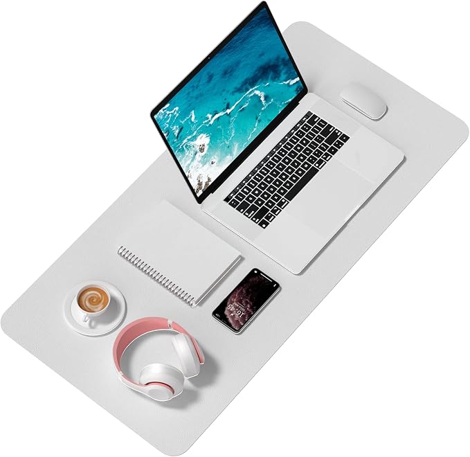 Hsurbtra Desk Pad, 35.5" x 17" PU Leather Desk Mat, XXL Extended Mouse Pad - Image 2