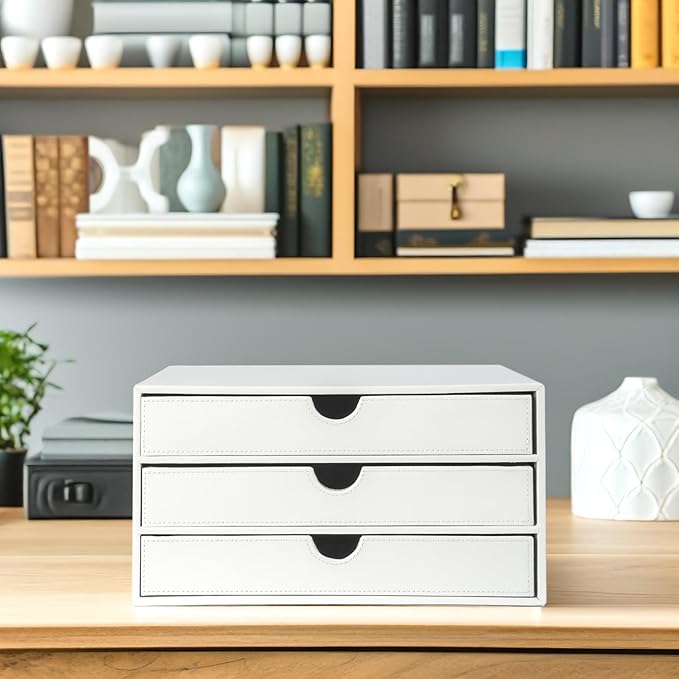 UnionBasic Document Organizer, 3-Drawer File Cabinet Document Storage Box - Image 7