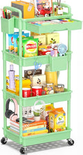 SUNALLY 4 Tier Rolling Utility Cart by SUNALLY