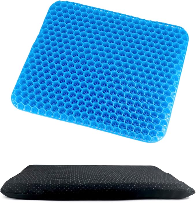 QWORK Gel Seat Cushion, Gel Cushion, Cool & Breathable & Non-Slip by QWORK