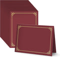 BELLE KR® Red Certificate Holders 8.5 x 11, Documents and Diplomas by BELLEKR