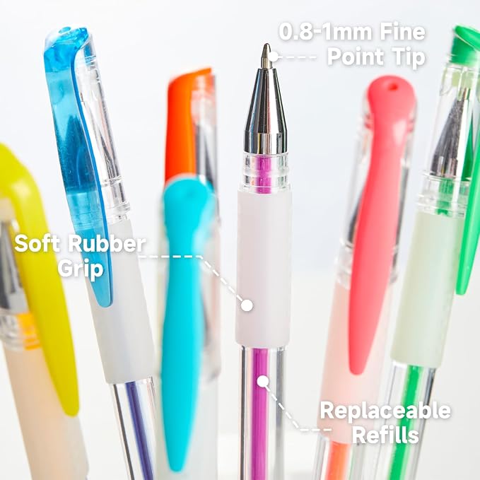 Shuttle Art Gel Pens, 130 Colors Gel Pen - Image 4