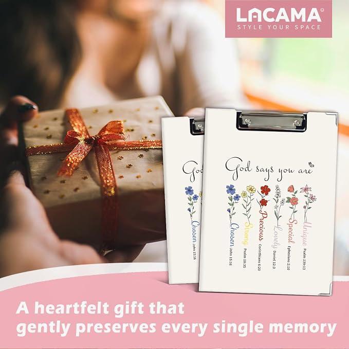 Lacama Christian Gifts for Women，Inspirational Clipboard for Women, God Says - Image 2