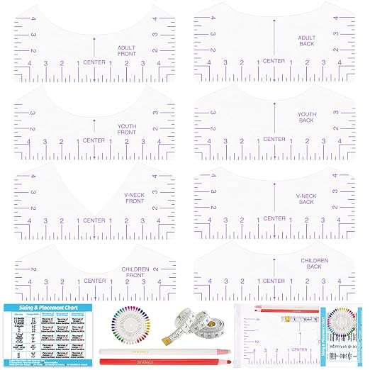 Tshirt-Ruler Guide Alignment Tool to Center Designs, T-Shirt Ruler Guide by Belalasuyu