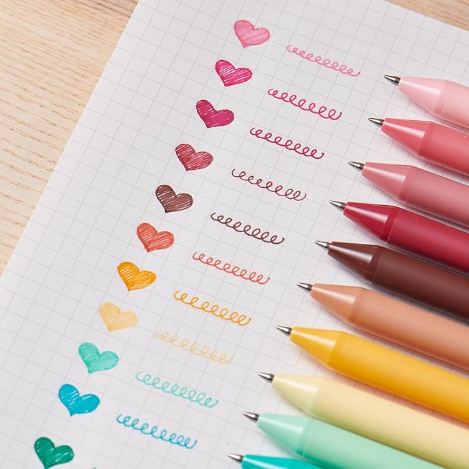 Kaco Gel Pens 20 Assorted Color Ink 0.5mm Fine Point, Cute Stationery - Image 8