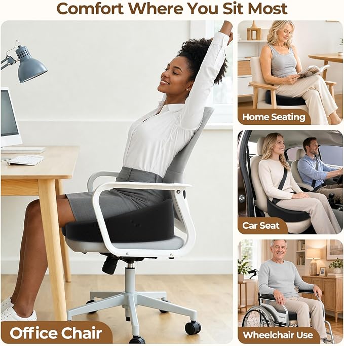 TushGuard Ergonomic Donut Pillow Seat Cushion - Image 5