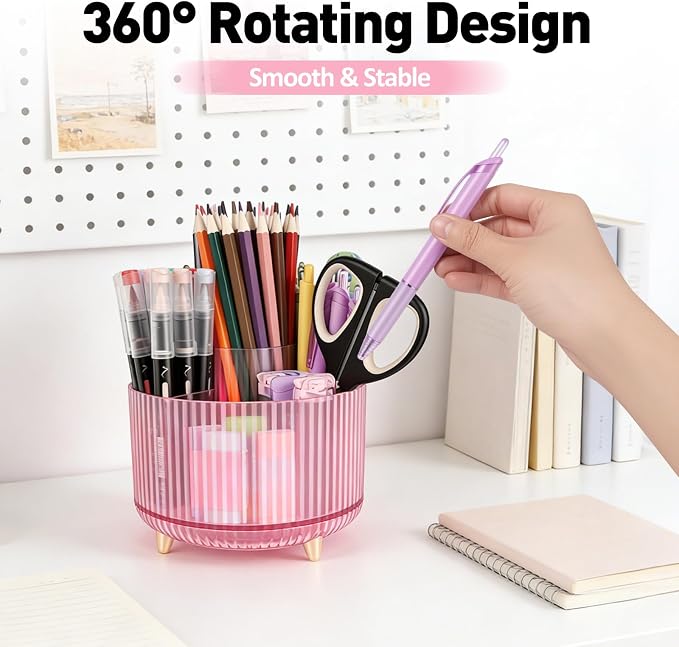 360 Rotating Pen Pencil Holder for Desk, Pen Organizer - Image 3