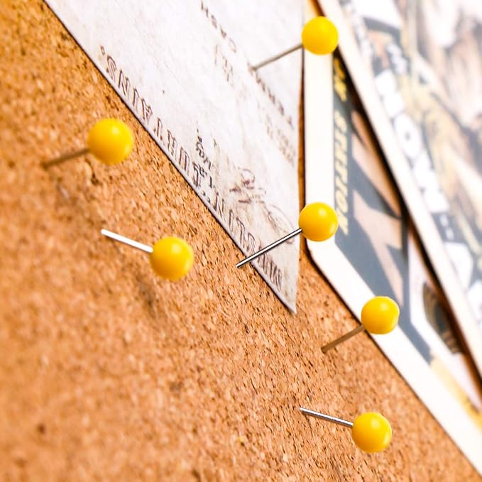 Map Tacks 1/8-Inch Assorted Color Beads Head Map Marking Push Pins - Image 5