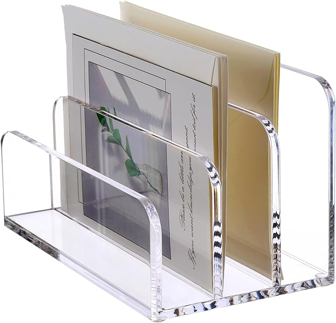 SANRUI 3 Compartments Mail Organizer Letter Holder by SANRUI