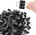 OWLKELA 220 PCS Mini Binder Clips 0.6 Inch, Metal Paper Clip Bulk, Small Black by OWLKELA