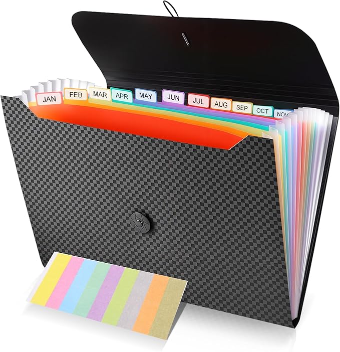13 Pocket Expanding File Organizer, Accordion Document Folder by Unknown