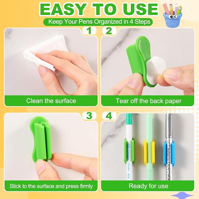 Sherr 48 Pack Adhesive Pencil Holders - Image 4