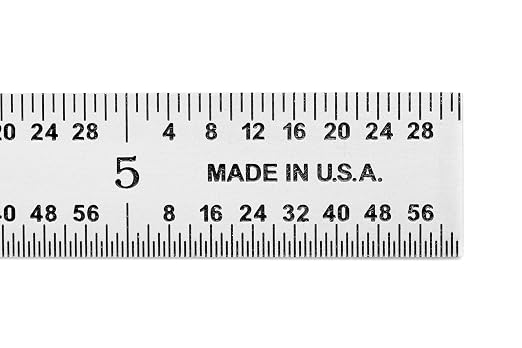PEC Tools 6" Metal Ruler, Flexible Stainless Steel, 4R Graduation, Trusted by - Image 6