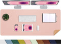 AFIING Large Desk Mat 47.2" x 17.5", Leather Desk Pad Protector by AFIING
