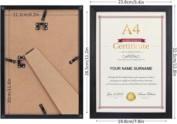 Giftgarden A4 Picture Frame Black Set of 12 - Image 2