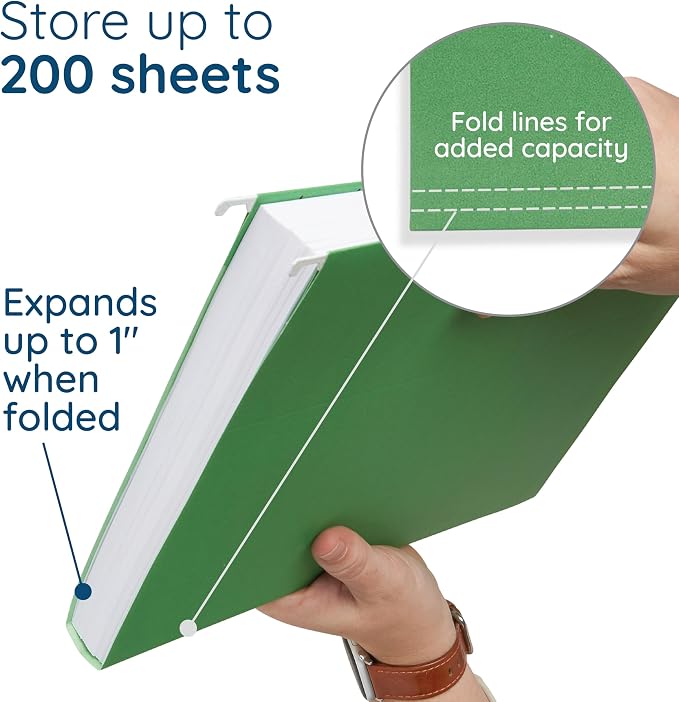 Blue Summit Supplies 25 Hanging File Folders, Letter Size - Image 2