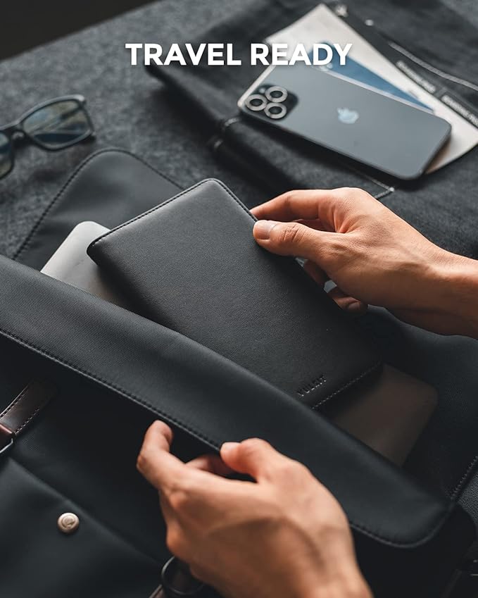 VULKIT Passport Holder Wallet RFID Blocking Travel Wallet - Image 5