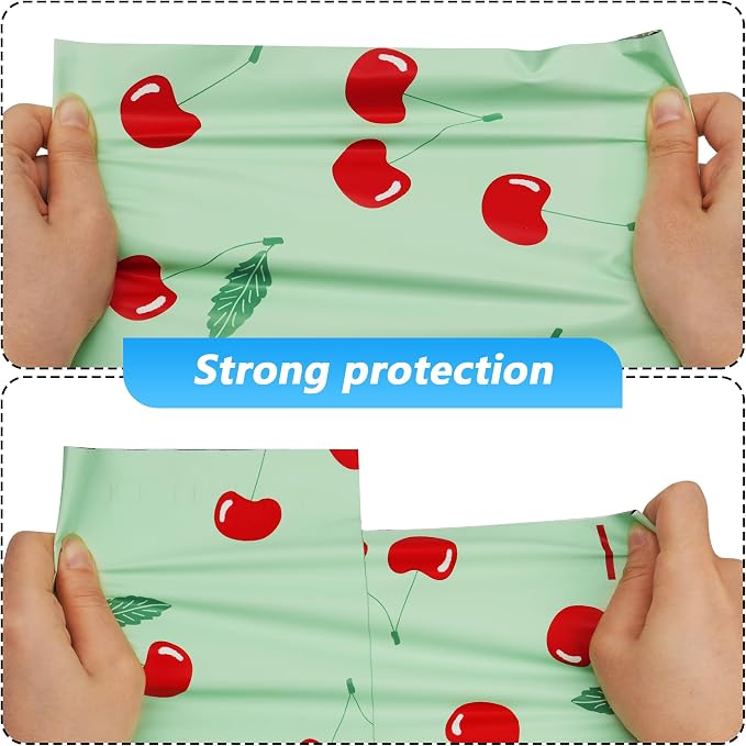 Cherry Printed Poly Mailer 6x9 Inch 100 Pcs, Waterproof and Tear-Resistant - Image 4