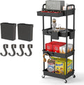 4 Tier Rolling Utility Cart by REBECAT