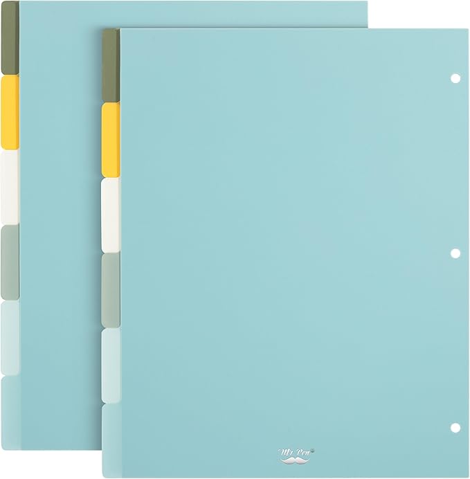 Mr. Pen- Dividers for 3 Ring Binder, 2 Sets, 6 Pack/Set, Binder Dividers by MrPen