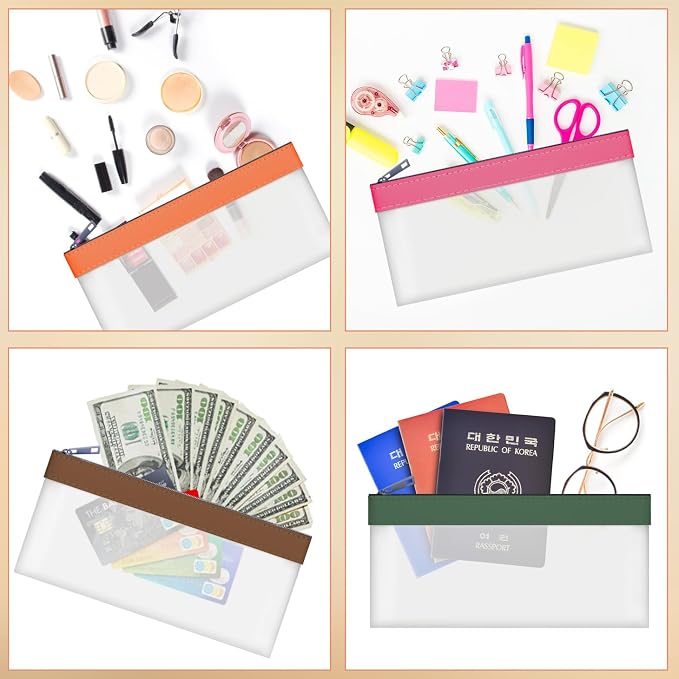 Clear Money Envelopes for Cash 7.6"x3.7" | Money Bags - Image 3
