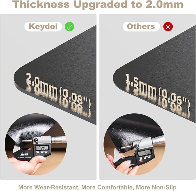40"x 50" Office Chair Mat for Hardwood, Vinyl Computer Floor Mat, Anti-Slip - Image 2