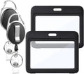 2 Pack Badge Holder Retractable Clip Heavy Duty Reels by BESARME