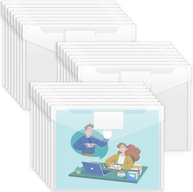 Sooez 24 Pack Plastic Envelopes Poly Envelopes by Sooez