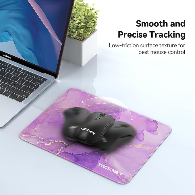 TECKNET Mouse Pad with Anti-fray Stitching, Waterproof Surface & Non-Slip - Image 5