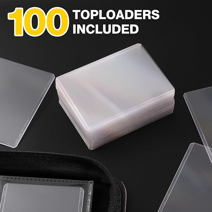 Toploader Binder, Holds 360 Toploaders, 100 Toploaders INCLUDED, 9-Pocket PU - Image 6