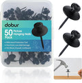 50 Pack Double Headed Picture Hanging Nails – Renter Friendly Push Pins by DoburDirect