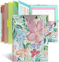 Clipboard Folio with Storage 8.5 X 11 Padfolio Notebook, Clipboards with by TELOENCE