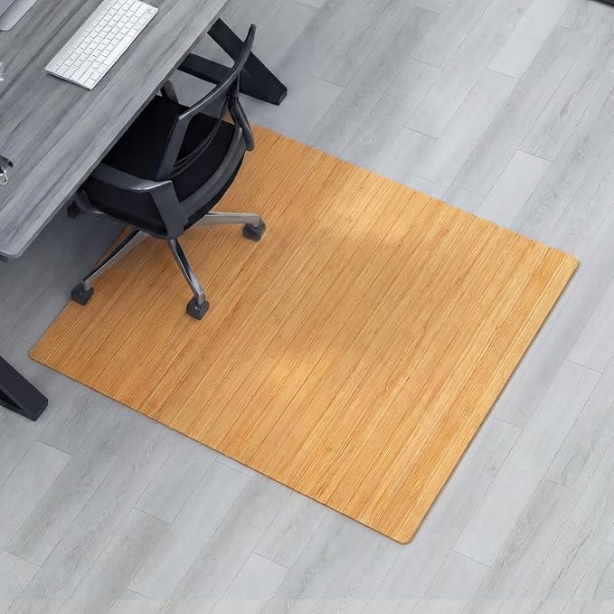 Leinuosen 36" x 48" Office Bamboo Chair Mat by Leinuosen