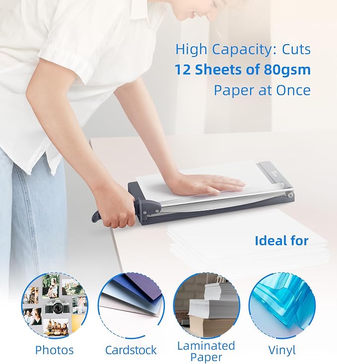 Firbon 12" Guillotine Paper Cutter - Image 4