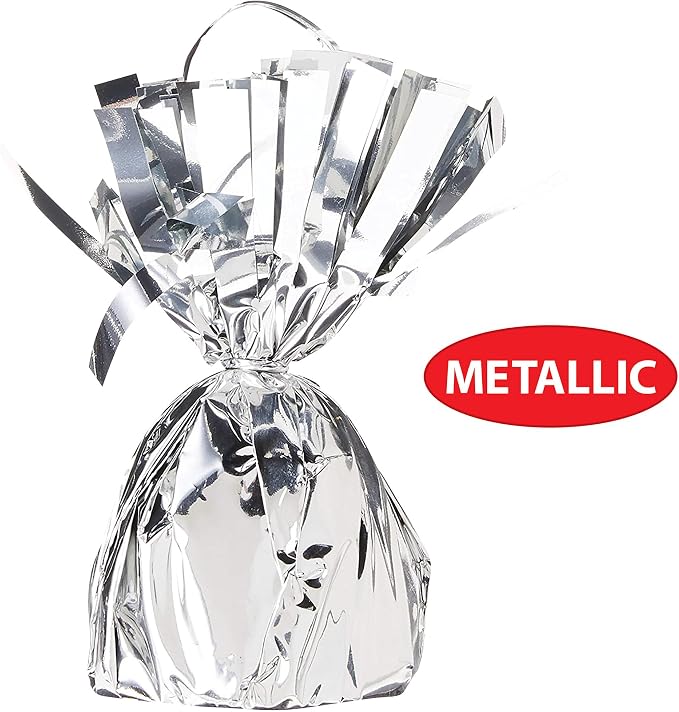 Beistle 12-Pack Metallic Wrapped Balloon Weights, Special Event Decorations - Image 4