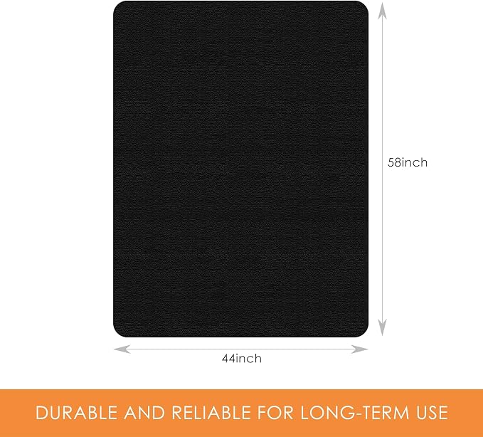 Kuyal Chair mat for Hardwood Floor 44 x 58 inches Rectangle Floor Mats - Image 2