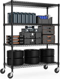 M MZG 53" W Storage Shelves 1760LBS 4 Tier Metal Shelving Unit by MEIGAOPLASTICANDMETALHKCOLIMITED