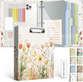 3 Ring 1 Inch Binder Organizer, KLLVE Three Ring Binders by KLLVE