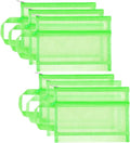 6 Pack Mesh Zipper Pouch Bags, Double Layer Nylon Pouch by Unknown