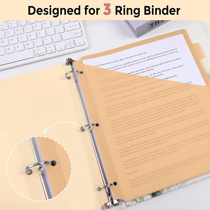 SKYDUE Binder Dividers with Tab, Pastel Dividers - Image 3