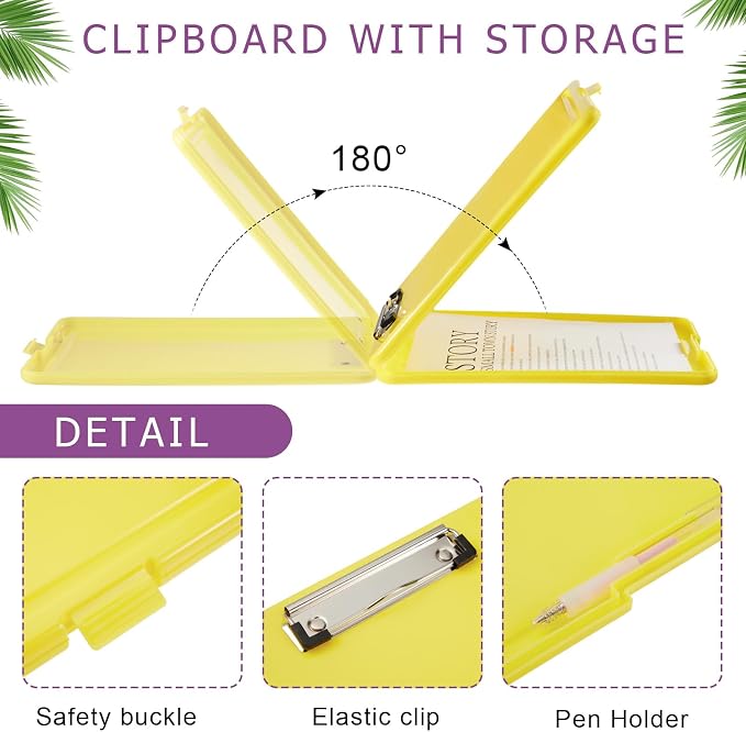 Geyoga 6 Pcs Plastic Clipboard - Image 3